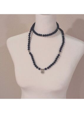 Lapis lazuli necklace 36 inches long , natural stones,new,hand crafted.